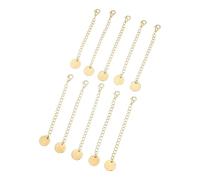 YAOGUI Pack Of 10 Stainless Steel Jewelry Extension Chains Adjustable Length For Necklace Sophisticated Sturdy Extender Links