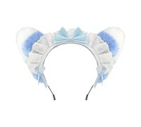 YAOGUI Plush Ear Headband For Maid Cosplay Costume Parties Soft Bowknot Hair Accessory With 6 Color Furry Cats Ear Hairband For Women