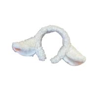 YAOGUI Plush Lamb Girls Headbands Furry Cartoon Animal Ears Hair Hoop Furry Hair Accessories Party Costume Photo Props Headdress