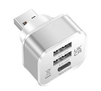YAOGUI Portable Car USB Charging Extender 3 Port Extended Splitter Multipurpose Connector Replacement For Phones Tablets Splitter Charging