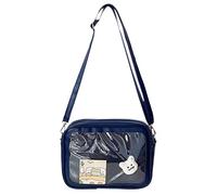 YAOGUI PU Leather Ita Bag With Clear PVC Crossbody Bags JK Japanese Shoulder Handbag For Women Girls Sweet Bag