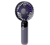 YAOGUI Rechargeable Handheld Portable Fan Air Conditioners Portable Small Pocket Fan 6 Speed Digital Display For Travel USB