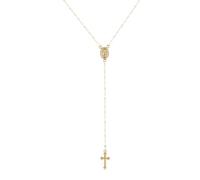 YAOGUI Religious Necklace Gothic Clavicle Chains Vintage Crucifix Pendant Neckchains Handmade GIfts For Women Girl Collarbone Chains