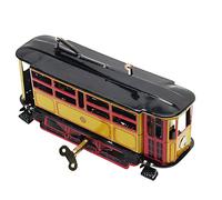 YAOGUI Retro Up Tram Cable Bus Clockwork Streetcar Toy Vintage Collection Kid Gift Clockwork Toys For Adults