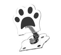 YAOGUI Rotatable Cats Claws Phone Holder Adjustable Desktop Stand Charges Friendly Slot With Thick Acrylic For Videos Desk Organizers Phone Stand