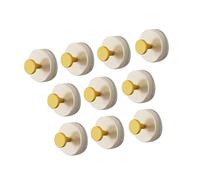 YAOGUI Set of 10 High Capacity Suction Hooks Foldable Hooks for Bathroom Wall for Towels and Accessories Foldable Suction