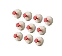 YAOGUI Set of 10 High Capacity Suction Hooks Foldable Hooks for Bathroom Wall for Towels and Accessories Foldable Suction