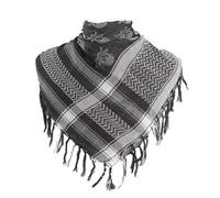 YAOGUI Skull Pattern Fashion Shemagh Scarf Desert Scarves Arabian Shawl Wrap Unisex Neckerchief Head Scarf For Men And Women Cotton Scarf