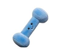 YAOGUI Soft Plush Dumbbell Shape Throw Pillow Toy For Newborns Infant Sensory Development Safe Gift Mystic Blue Adorable Fitness Plush