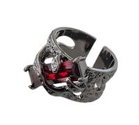YAOGUI Sophisticated Laval Liquid Design Rings With Gemstones Inlay Rings Accessory For Parties And Everyday Wear Trendy Fashion