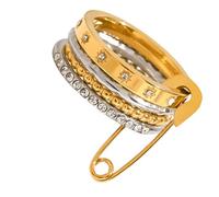 YAOGUI Stainless Steel Stackable Band Rings Comfortable Portable Modern Layer Jewelry Gift Ideas Adjustable Minimalists Rings