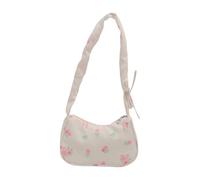 YAOGUI Students School Bag Large Capacity Shoulder Bag Pleated Armpit Shopping Drawstring Commuting Floral Handbag Large Capacity Armpit For Women Pleated Shoulder Floral Shopping
