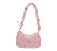 YAOGUI Students School Bag Large Capacity Shoulder Bag Pleated Armpit Shopping Drawstring Commuting Floral Handbag Large Capacity Armpit For Women Pleated Shoulder Floral Shopping