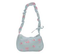 YAOGUI Students School Bag Large Capacity Shoulder Bag Pleated Armpit Shopping Drawstring Commuting Floral Handbag Large Capacity Armpit For Women Pleated Shoulder Floral Shopping