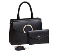 YAOGUI Stylish 2pcs Handbag Set For Women Large Capacity Shoulder Purse PU Leather Crossbody Bag Top Handle Purses PU Leather Satchels