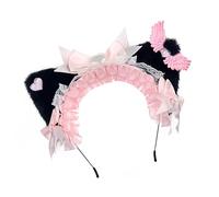 YAOGUI Stylish Anime Kitten Hair Hoop Eye-catching Headpiece Wing Headwear For Stage Halloween Cosplay Role Play Girly Hair Accessories