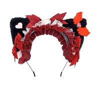 YAOGUI Stylish Anime Kitten Hair Hoop Eye-catching Headpiece Wing Headwear For Stage Halloween Cosplay Role Play Girly Hair Accessories