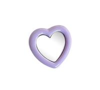 YAOGUI Stylish Heart Pattern Phone Holder With Glass Multifunctional Heart Shaped Stand For On The Go Makeup & Media Viewing Small Phone Grip
