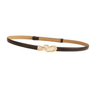 YAOGUI Stylish Women's Belt With Heart Shaped Clasp Detailing Flexible PU Leather Waist Strap For Multiple Outfits Adjustable Sash For Jeans/Skirts