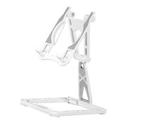 YAOGUI Tabletop Phone Stand Built In Charging Slot Cellphone Cradle Desk Tablet Holder Mount Stand For Watching Video Aluminum Phone Holder