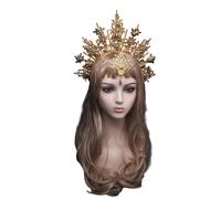 YAOGUI Teens Students Handmade Crown Hairband With Rhinestone Cosplay Crown Headband Set Performances Hair Hoop Headband Adult For Girls Vintage
