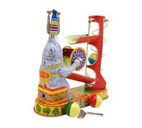 YAOGUI Tinplate Elephant Acrobatics Toy Unique WindUp Design For Adults And Children Vintage Mechanical Toy Vintage Up