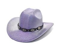 YAOGUI Vacation Cowboy Hat Glitters Disco Surprise Girl Boys Cowgirl Hat For Carnivals Music Festival Men's Western Cowboy Hat
