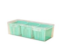 YAOGUI Vegetable Fruit Drain Storage Box With Divided Sections Drainage Container Produce Saver Kitchen Accessories Organizers For Picnics