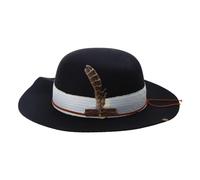 YAOGUI Vintage Fedora Hat For Women Men With Panama Hat Magician Cap Woolen Felt CosplayCostume Party Dress Up Fedora Unisex