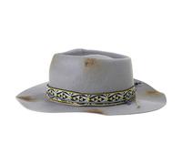 YAOGUI Vintage Hat For Men Women Party Wool Hat With Woven Belt Cosplay Costume Hippies Caps Stage Show Winter Wool