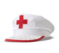 YAOGUI White Nurse 58cm Head Circumference Household Prop Supplies For Adults Female Male Costume Prop Hat For Nurses