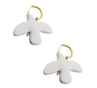 YAOGUI White Peace Doves Necklace Unique Student Jewelry Long Sweater Chain For Women Seeking Unique And Meaningful Jewelry