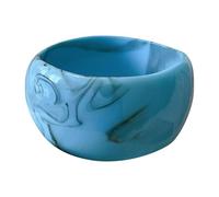 YAOGUI Wide Acrylic Bangles Geometric Round Bangles Wide Geometric Wristband Acrylic Texture Wrist Jewelry For Fashion Lover Fashion Wrist Jewelry