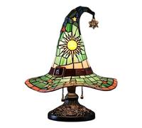 YAOGUI Witch Hat Table Lamp Resin Night Light Decorative Bedsides Lamp Nightstands Light For Kids Room Living Room Decoration Witch Hat
