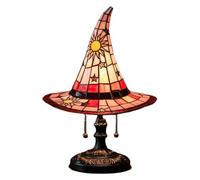 YAOGUI Witch Hat Table Lamp Resin Night Light Decorative Bedsides Lamp Nightstands Light For Kids Room Living Room Decoration Witch Hat