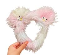 YAOGUI Women Make Up Hairhoop Cartoon Plush Hairband Furry Ugly Doll Headhoop Costume Headdress Girls Face Washing Headband Cartoon Headband Cosplay Props Children Animal Hairband