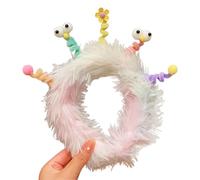 YAOGUI Women Make Up Hairhoop Cartoon Plush Hairband Furry Ugly Doll Headhoop Costume Headdress Girls Face Washing Headband Cartoon Headband Cosplay Props Children Animal Hairband