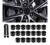 yaohaishao 20Pcs Wheel Nut Covers for Ford Mondeo MK5 2015-2023, Car Lug Nut Protector Wheel Nut Cap Protective Caps Tyre Nut Covers for Cars,Black-19mm
