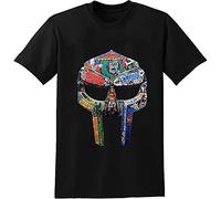 YAOHAN MF Doom T-Shirt Mens Funny Hip Hop Graphic Tee Unisex Funny Black Graphics Tee XL