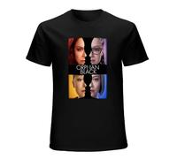 YAOHANXIN Men's Orphan Black T-Shirts Black L