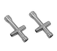 Yaohappy 2 Pack 4mm 5mm 5.5mm 7mm Cross Wrenches Maintenance Tool,Small Sleeve Hex Socket Wheel Spanner for RC Model Car Truck Buggy