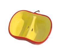 YAOHY Creative Fruit-Shaped Hermit Crab Water Bowl Food Dish Ceramic Anti-Tip Reptile Water Dish Integrated Divided Hermit Crab Feeding Dish(Apples)