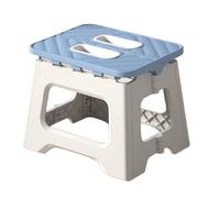 YAOHY Foldable Plastic Shower Foot Rest, Outdoor Portable Bathroom Shower Step Stool for Shaving Legs, Space Saving Non-Slip Foot Rest Pedicure(L,Light Blue)