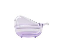 YAOHY Hamster Sand Bath Container Dual-Purpose Chinchilla Dust Bath House And Toilet Multi-Functional Splash-Proof Hamster Litter Box For Pets(Purple)