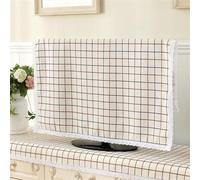 YAOHY Indoor Televisions Dust-proof TV Cover, Fabric Cloth Protector Cover Painting Led Lcd Durable TV Dust Cover TV Protective(Beige,19-24 inch)
