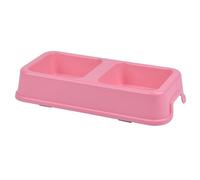 YAOHY Integrated Plastic Hermit Crab Water Bowl Food Dish Double Feeding Bowl, Plastic Reptile Water Dish Enclosure Hermit Crab Feeding Dish(Pink)