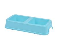 YAOHY Integrated Plastic Hermit Crab Water Bowl Food Dish Double Feeding Bowl, Plastic Reptile Water Dish Enclosure Hermit Crab Feeding Dish(Blue)