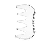 YAOHY Multi-Functional Stainless Steel Guasha Tool for Face Comb-Shaped Metal Gua Sha Facial Tools Small Scraping Massage Tool(B)