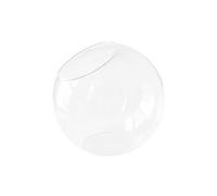 YAOHY Pet Hamster Sand Bath Container Round Cleaning Chinchilla Dust Bath House All-Round Transparent Glass Hamster Litter Box Container(S,B)