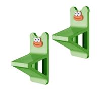 YAOHY Shower Foot Rest for Shaving Legs, No Drilling Wall Mounted Shower Step, Plastic Bathroom Foot Pedal for Pregnant(Green,2 Pieces)